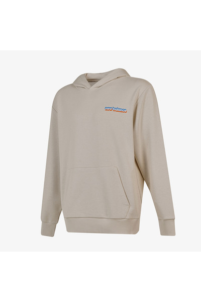 New Balance Lifestyle Erkek Bej Sweatshirt