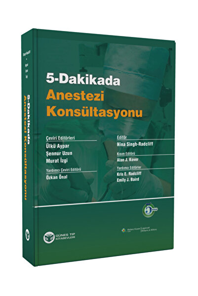 Güneş Tıp Kitabevleri 5 Dakikada Anestezi Konsültasyonu