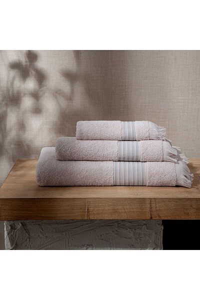 Green Black Σετ πετσετών Cotton Jacquard Aya 3 τεμαχίων 100% βαμβακερή πούδρα
