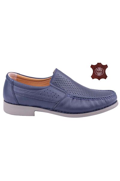 DETECTOR Genuine Leather Orthopedic Perforated Men's Casual Shoes Dtc0288-2
