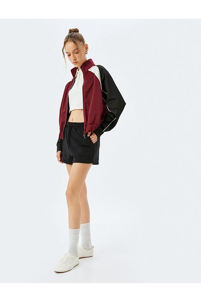 Koton Canvas Black Women's Shorts 5Sal40056Ik