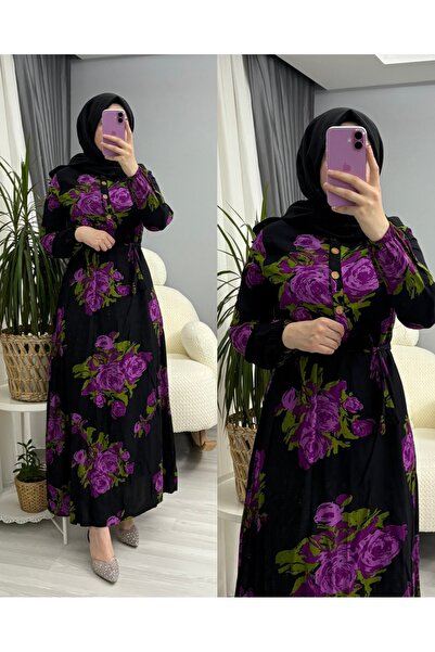 suphan tekstil WOMEN'S MODEST VISCOSE FULL LENGTH DRESS