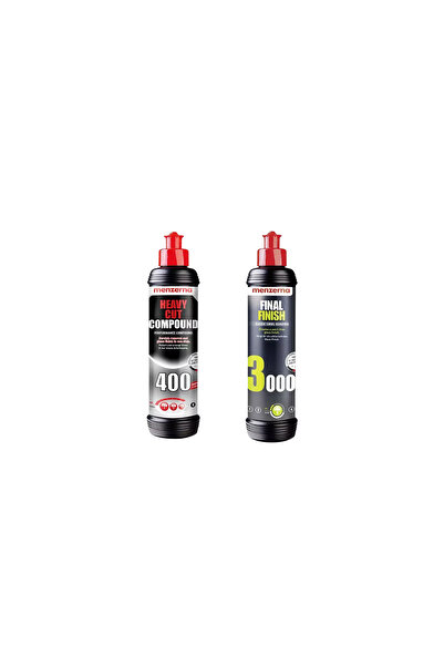 Menzerna 2 Li Set 250ml 400-3000 Kalın Pasta Hare Cila Seti 250 ml