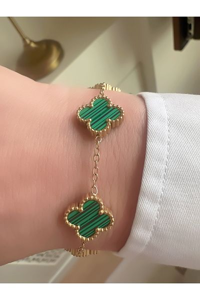 ECEMSEL Clover Steel Bracelet