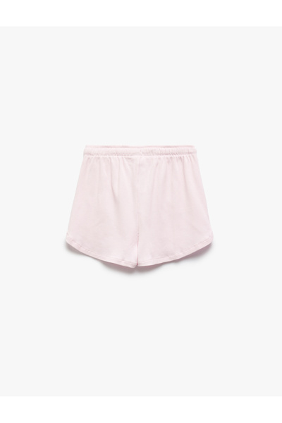 Koton Pamuklu Cep Detaylı Slim Fit Beli Bağcıklı Mini Şort