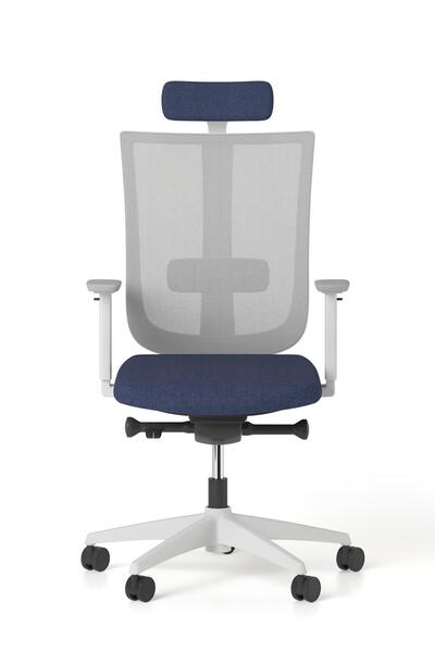 Bürotime Move Yönetici Koltuğu, Plastik Ayak, Gri & Lacivert