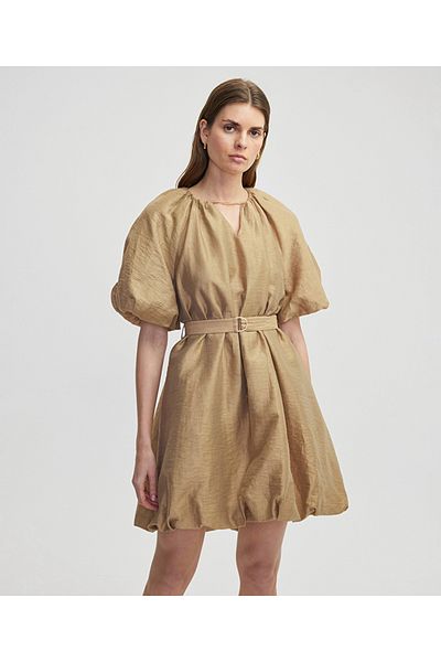 İpekyol Balloon Sleeve Dress with Chain Accessories