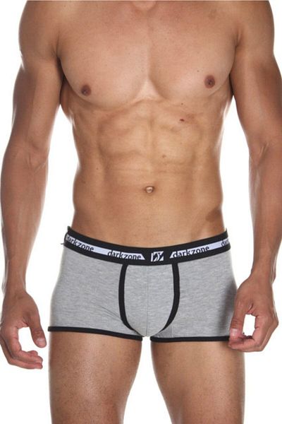 bazaar-turkey all you need Black Piping Gray Short Men's Boxers 3225