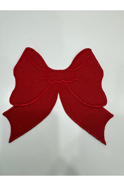 İNCİ ÇEYİZ 6 Pieces Linen Fabric Bow Pattern Processing Coffee Side Cocktail Napkin & Coasters.