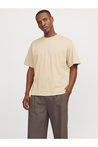 Jack & Jones Erkek Loose Fit Kisa Kollu Tisört - Urban