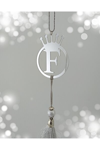 Lizpo Decor F Harf Baş Harfiyle Özel Dikiz Ayna Süsü Arabalar İçin Şık Aksesu...