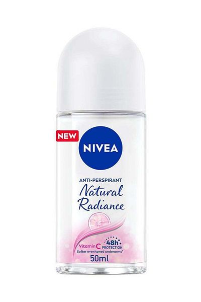 NIVEA Natural Radiance Antiperspirant Roll On 50Ml - مضاد للتعرق من ناتشورال فيرنيس، 50 مل 50ملليلتر