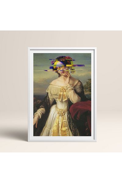 HOMEPACK Single Wooden Framed Painting One Piece Poster Painting Tk/1100