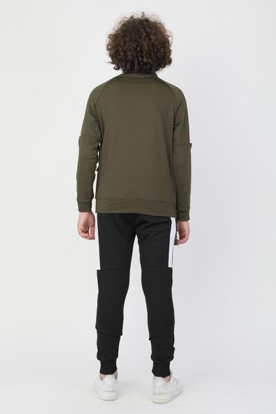 NEW YEAR FİT Diver Fabric Zippered Waiter Tracksuit Set