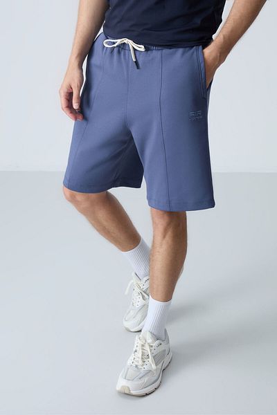 AIR JONES Ανδρικό σορτς Basic - Βαμβακερό βενζίνης, παχιά απαλή υφή, τυπική εφαρμογή - 81277