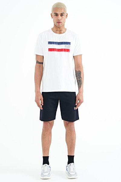 AIR JONES Alec Navy Blue Standard Fit Men's Shorts - 81243