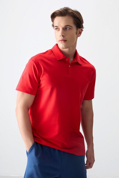 AIR JONES Χοντρό μαλακό ανδρικό μπλουζάκι Fiesta Polo Oversize Fit 88381