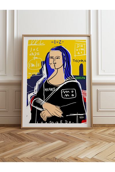 HOMEPACK Единична картина в дървена рамка, единичен плакат, картина TK/1086