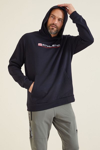 AIR JONES Pierce Navy Blue Hooded Men's Sweatshirt - 88132