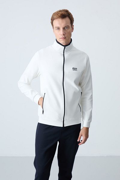 AIR JONES Σετ ανδρικές φόρμες Hugo Ecru Navy Blue Jogger - 85198