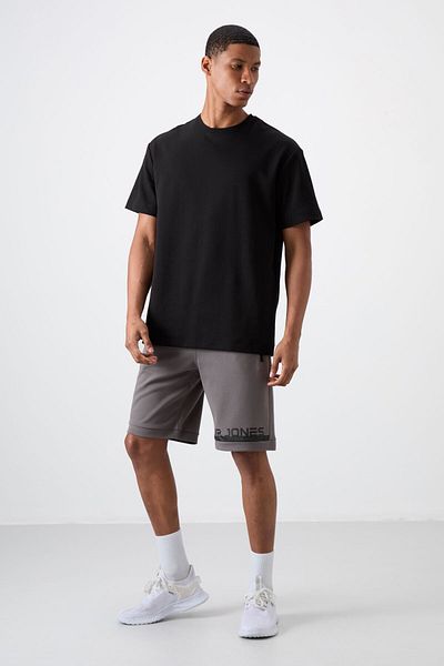 AIR JONES Ανδρικά σορτς Albie Dark Grey Standard Fit - 81241