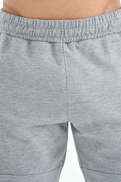 AIR JONES Alec Gri Melanj Standart Kalıp Erkek Şort - 81243