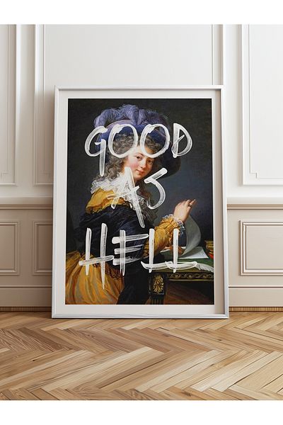 HOMEPACK Single Wooden Framed Painting One Piece Poster Painting Tk/1085