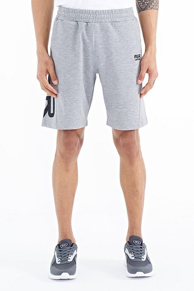 AIR JONES Ανδρικό σορτς Aldo Grey Melange Standard Fit - 81242