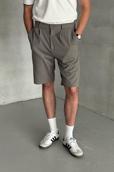HYMAN Men's Pleated Baggy Shorts