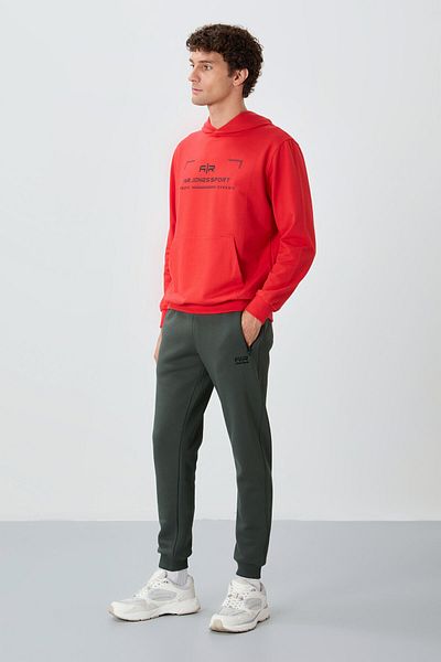 AIR JONES Ανδρική αθλητική φόρμα Cesar Khaki Pocketed Bottom - 84929
