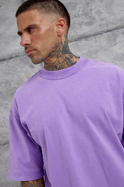 NOMARC Μωβ Basic Oversize T-shirt