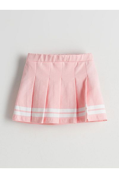 LC Waikiki Elastic Waist Pleated Girl's Shorts Skirt