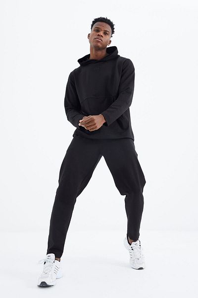 AIR JONES Ανδρική αθλητική φόρμα Rex Black Basic - 85232