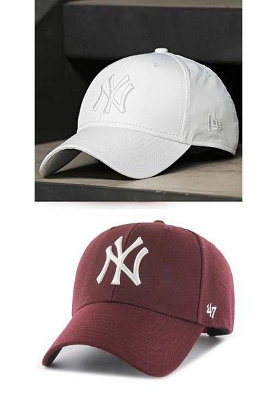 w white stars sports & wear Unisex Sports Hat Set of 2 Adjustable White Stars with Velcro on the Back