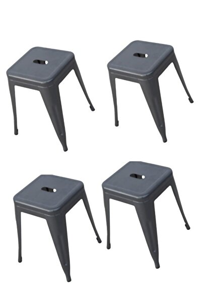 smart home Dining Chair Set of 4 Chairs, Single High Chair Made of Sturdy Ste...