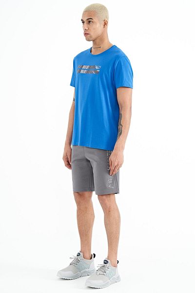 AIR JONES Ανδρικό σορτς Alva Dark Grey Printed - 81245