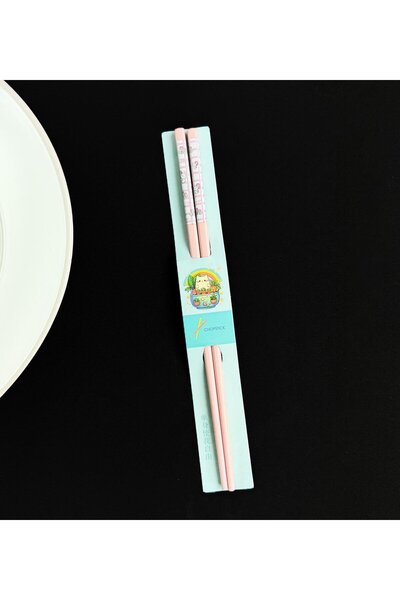 Gift Moda Desenli Metal Chopstick