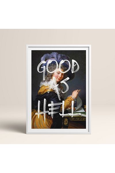 HOMEPACK Single Wooden Framed Painting One Piece Poster Painting Tk/1085