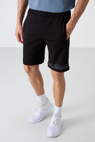 AIR JONES Ανδρικό σορτς Albie Black Standard Fit - 81241