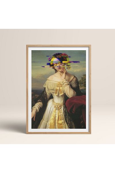 HOMEPACK Единична картина в дървена рамка, единичен плакат, картина TK/1100