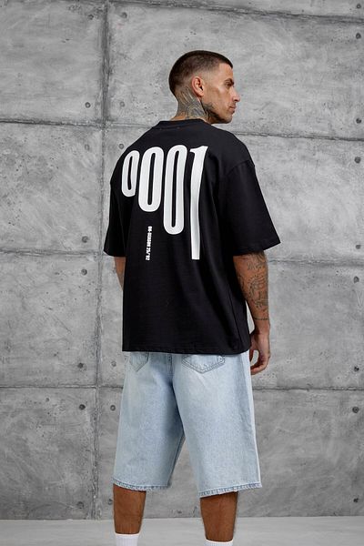 NOMARC Μαύρο 0001 Written Oversize Tshirt