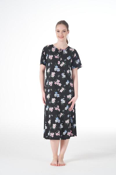 Estiva Rochie casual de vară pentru femei, cu mâneci scurte, cu nasturi, din lycra, din viscoză