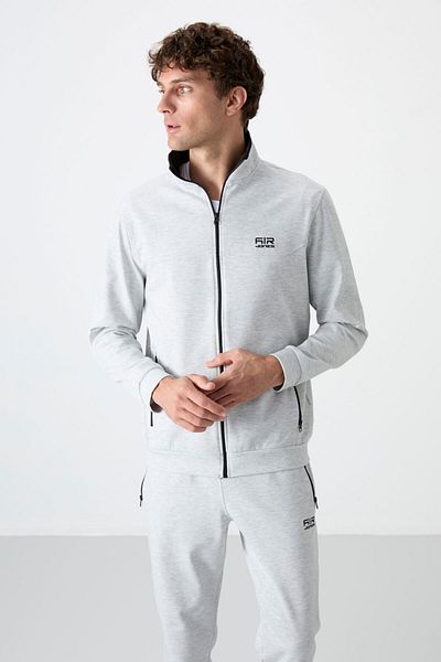 AIR JONES Ανδρική φόρμα Hugo Grey Melange Jogger - 85198