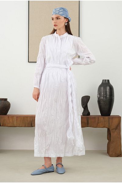 HEQA White Striped Suit
