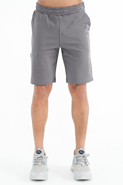 AIR JONES Ανδρικό σορτς Alva Dark Grey Printed - 81245
