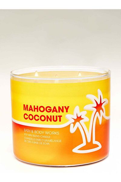 Bath & Body Works Mahogany Coconut 3-Wick Candle