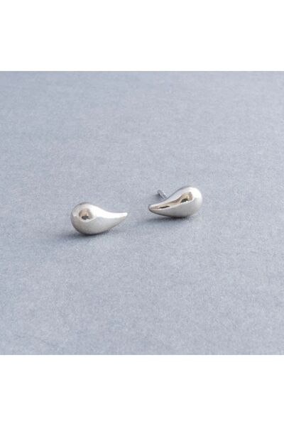 MODA SENİ Drop Model Minimal Bijouterie Women's Silver Color Earrings