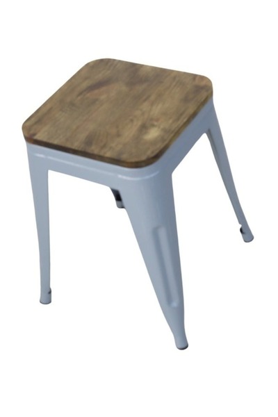 smart home Dining Chair, Single Chair with Wood Seat and Sturdy Steel Bases f...