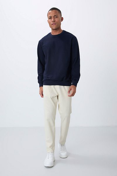 AIR JONES Μπεζ επιφάνεια με υφή Standard Fit Ανδρική φόρμα κάτω - 82155