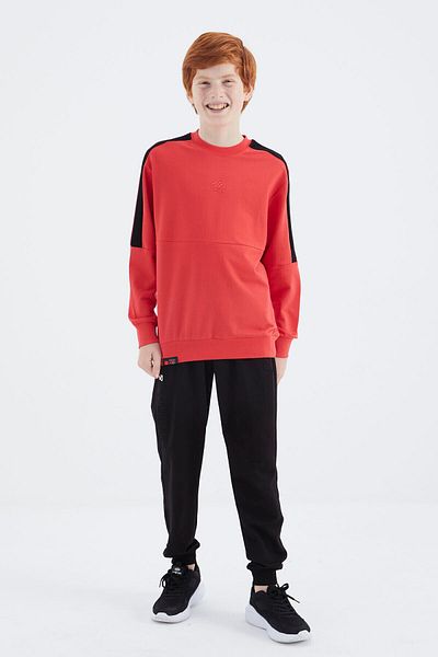 TOMMY LIFE Φούτερ Fiesta Basic O Neck Boy - 11182